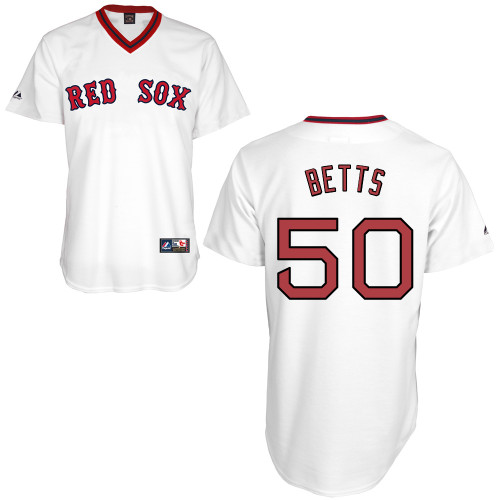 Mookie Betts #50 mlb Jersey-Boston Red Sox Women's Authentic Home Alumni Association Baseball Jersey